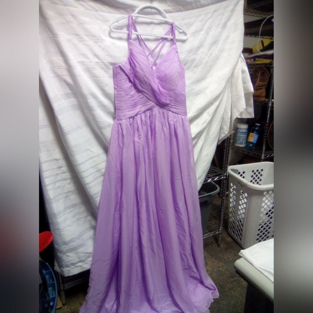 Purple evening gown
